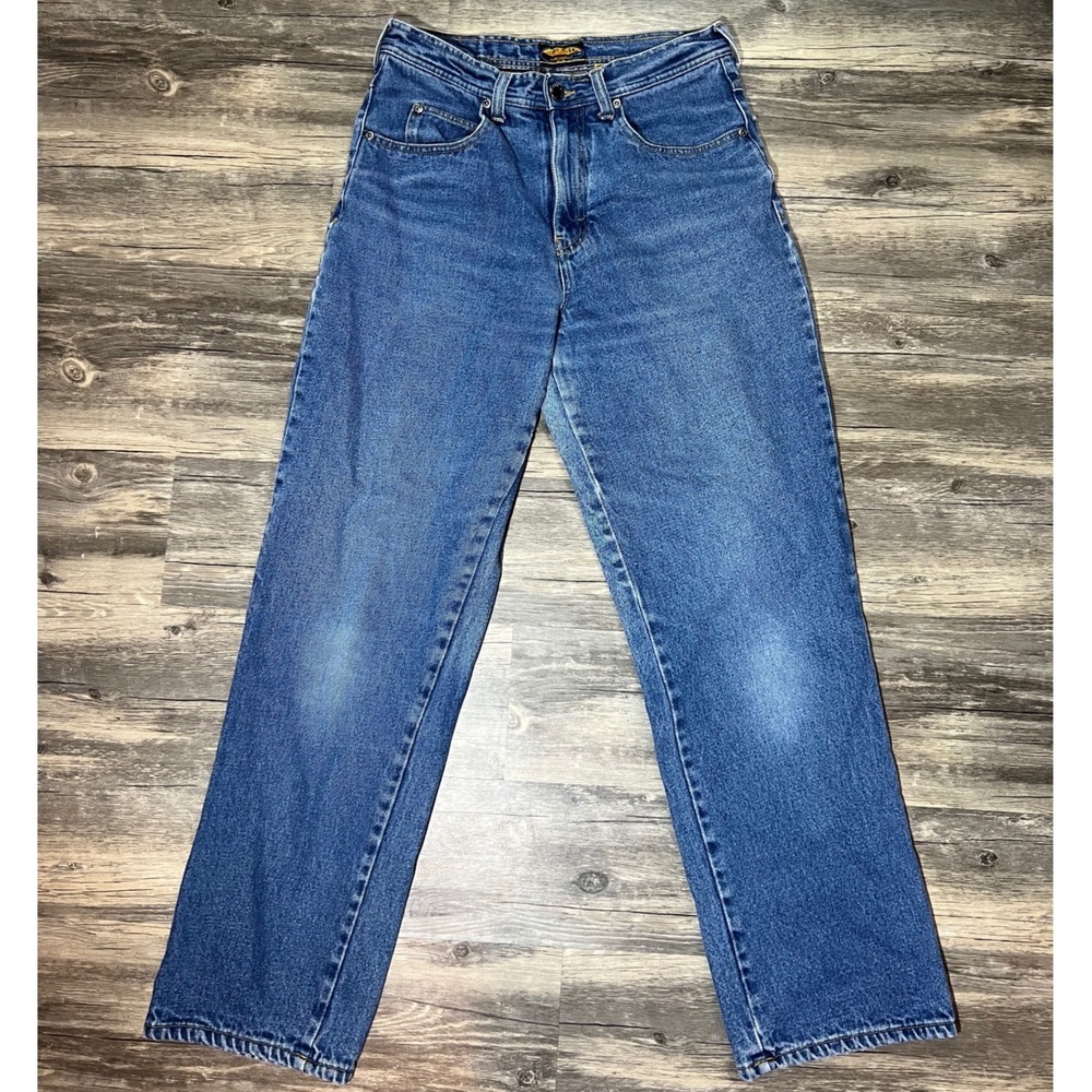 Sandy River Flannel-Lined Straight Leg Jeans 90s Vintage Warm Denim‎